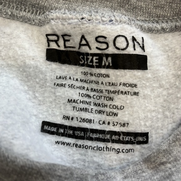 Reason Homies New York Sweater Grey Med - Picture 4 of 4